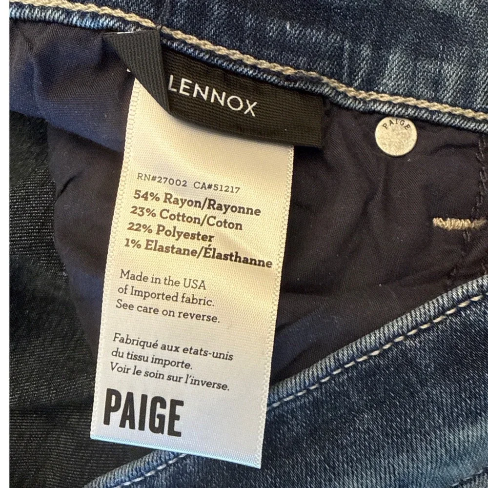 Paige jeans‎ men's Lennox 32x31 slim fit blue